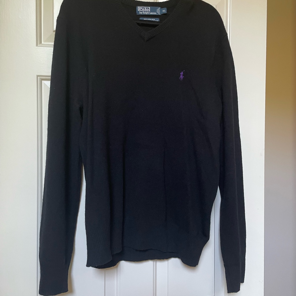 Ralph Lauren Black V-Neck Sweater